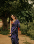 Blue Butti Banarasi Saree