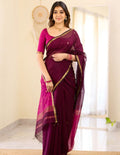 Chocolate Butti Banarasi Saree