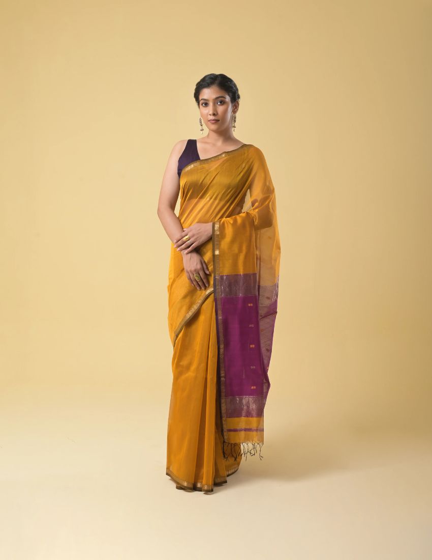 Gold Butti Banarasi Saree