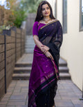 Black Butti Banarasi Saree