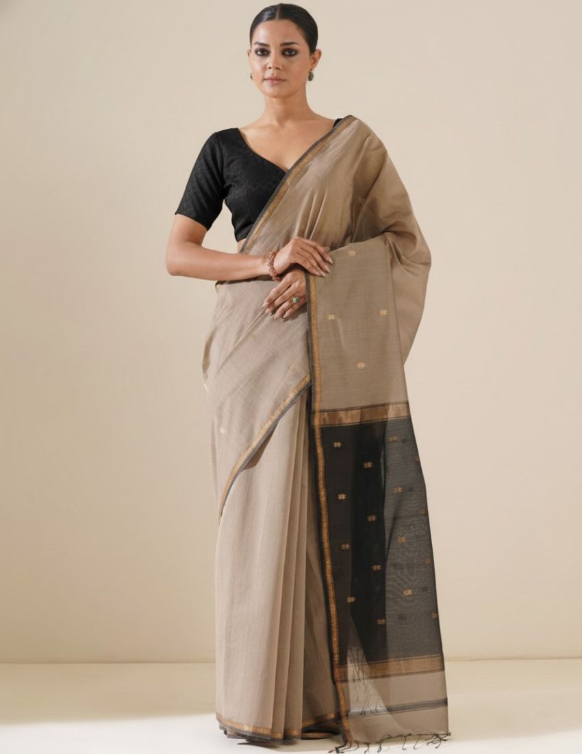 Chiku Butti Banarasi Saree
