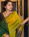 Lemon Butti Banarasi Saree