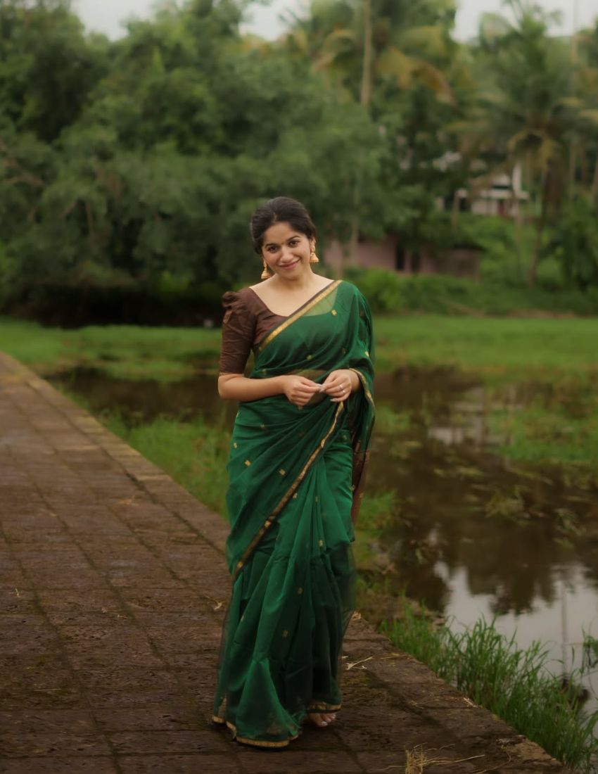 Green Butti Banarasi Saree