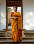 Yellow Butti Banarasi Saree