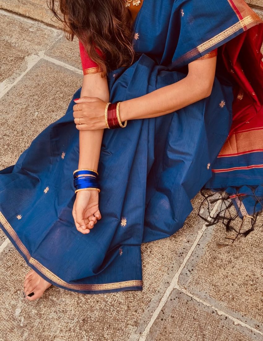 Morpitch Butti Banarasi Saree