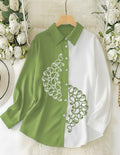 Dual Tone Casual Shirts - Green