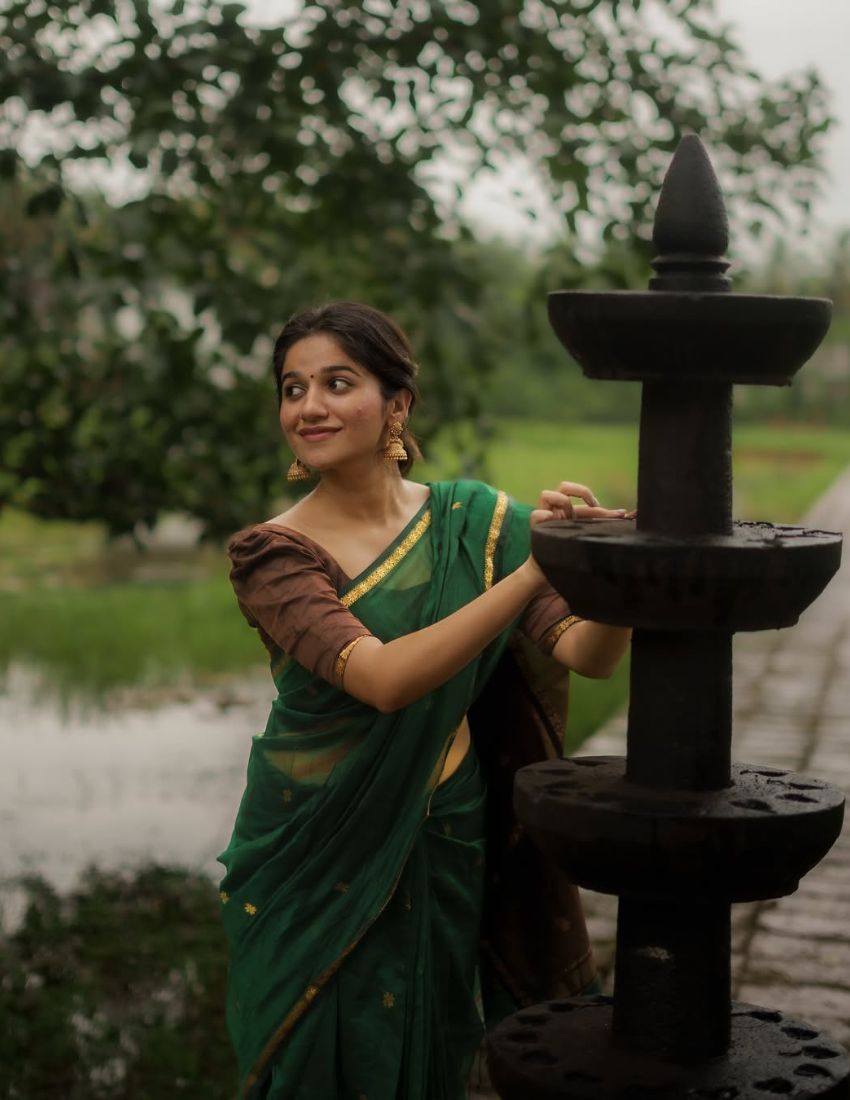 Green Butti Banarasi Saree