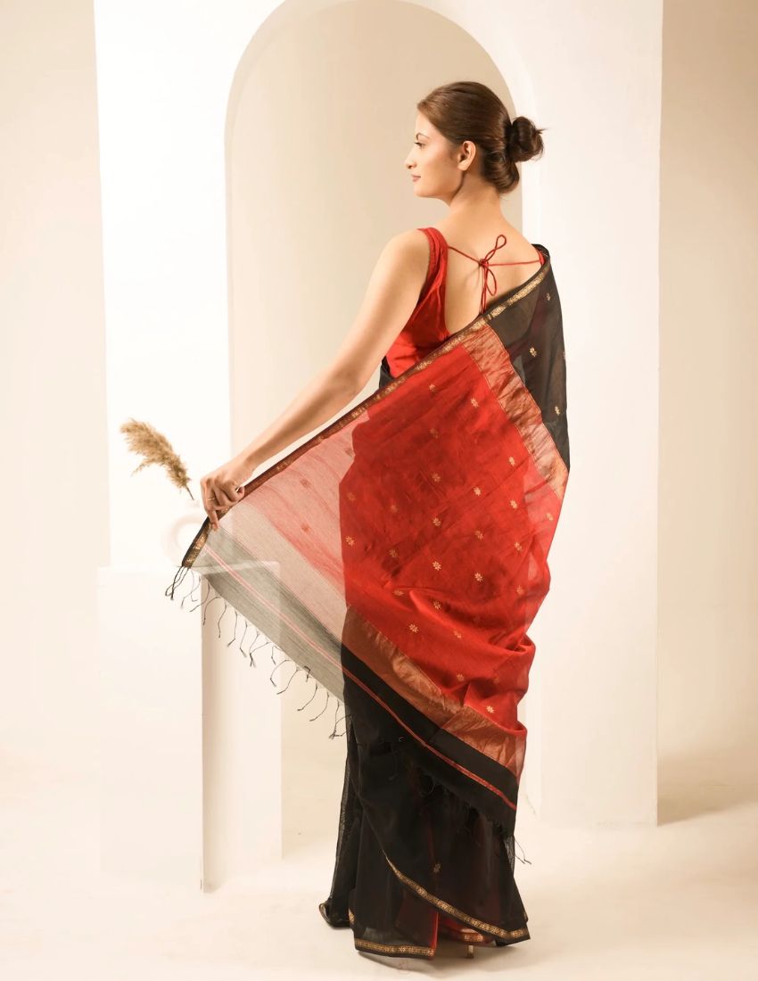 Black Butti Banarasi Saree
