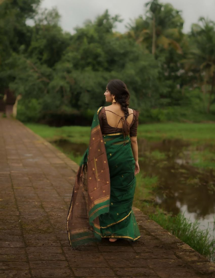 Green Butti Banarasi Saree