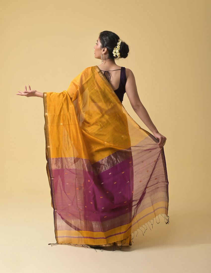Gold Butti Banarasi Saree