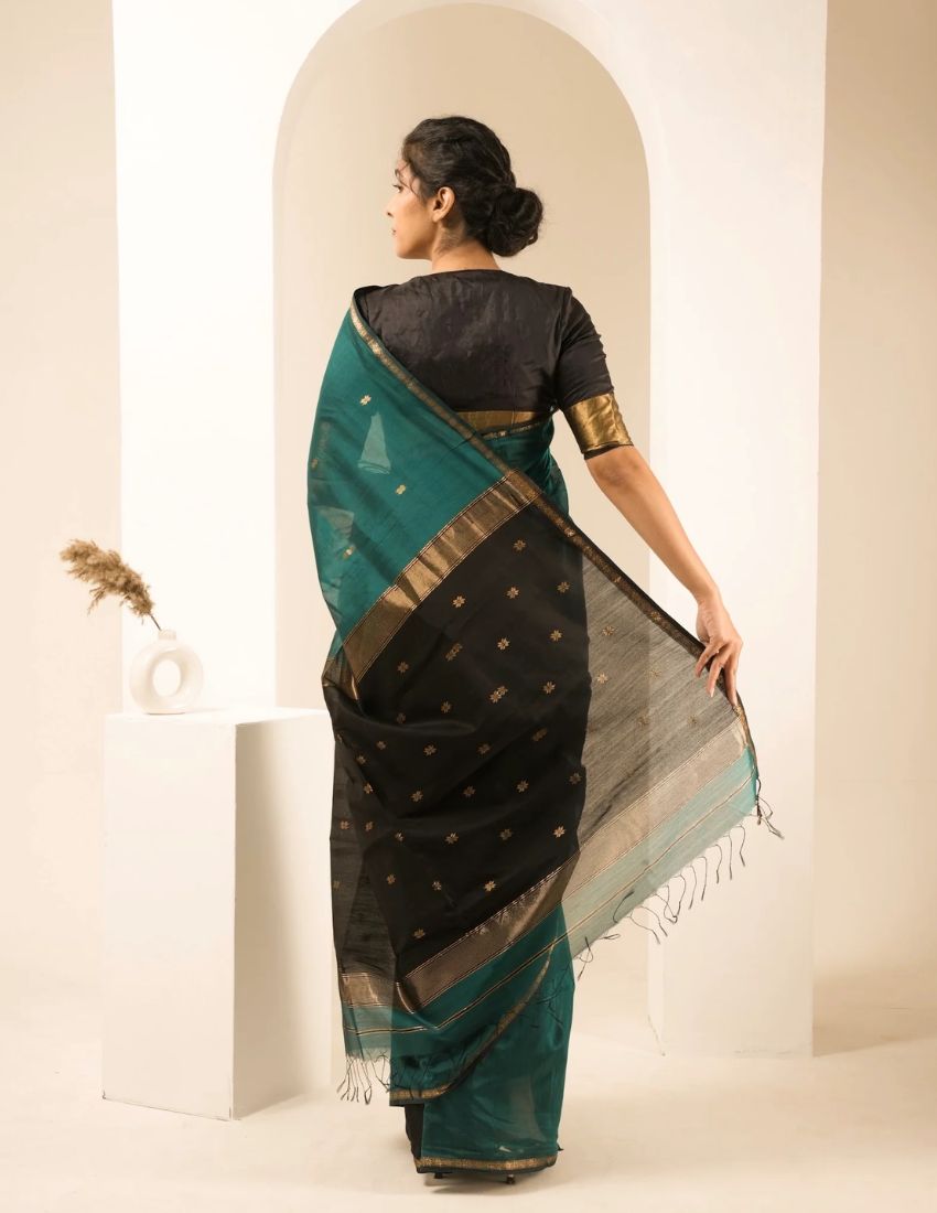 Rama Butti Cotton Saree