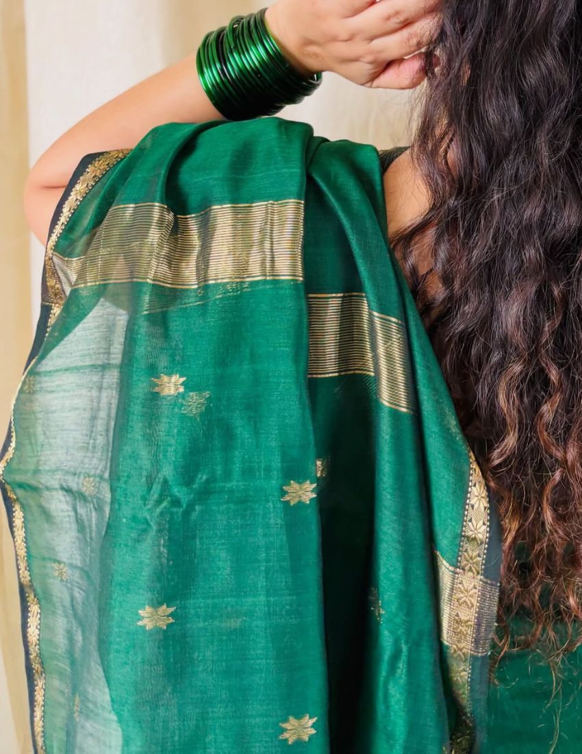 Green Butti Banarasi Saree
