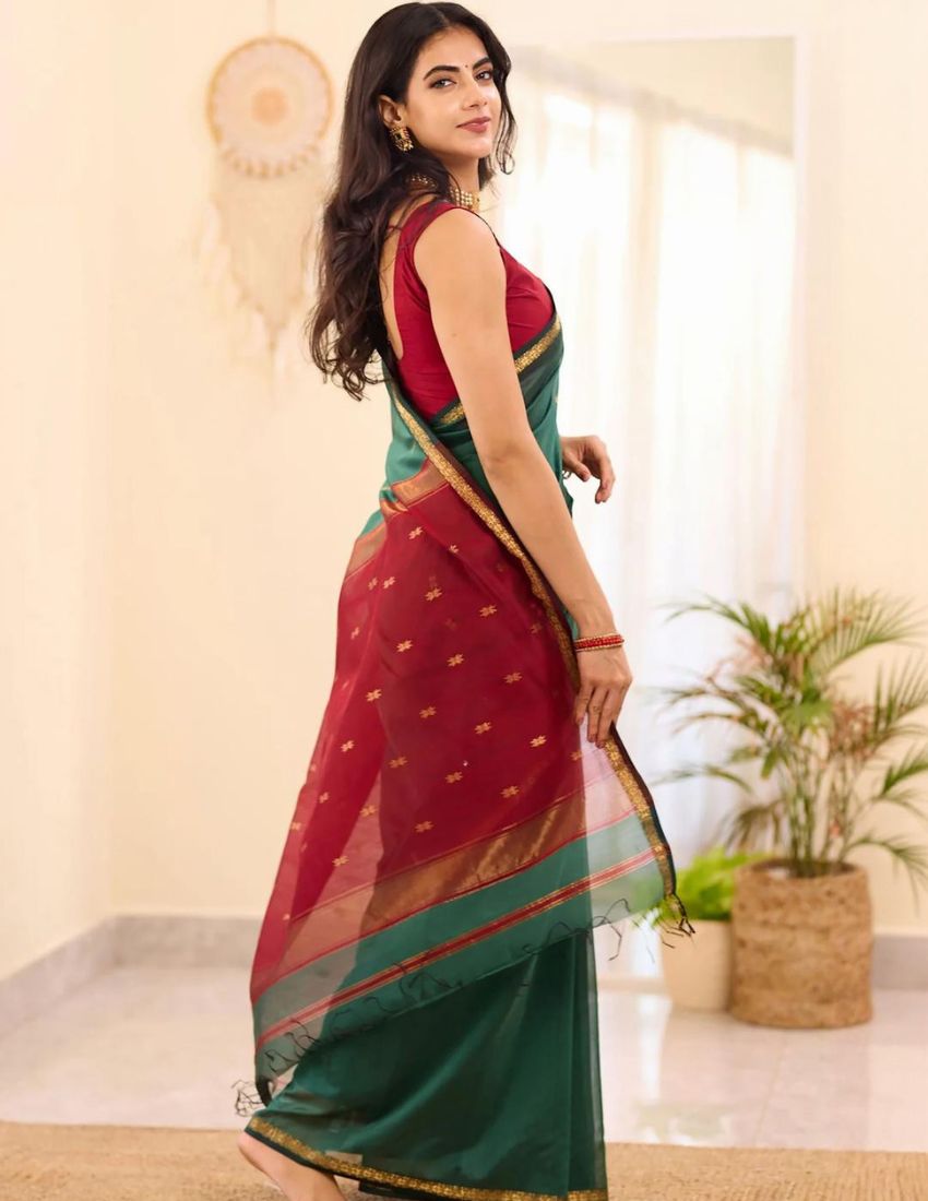 Rama Butti Banarasi Saree