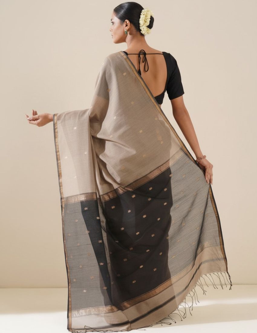 Chiku Butti Banarasi Saree