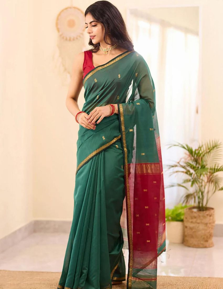Rama Butti Banarasi Saree