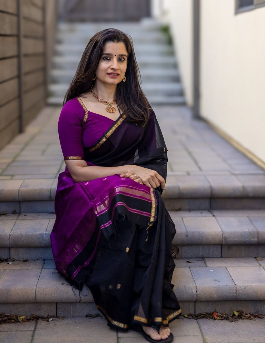 Black Butti Banarasi Saree