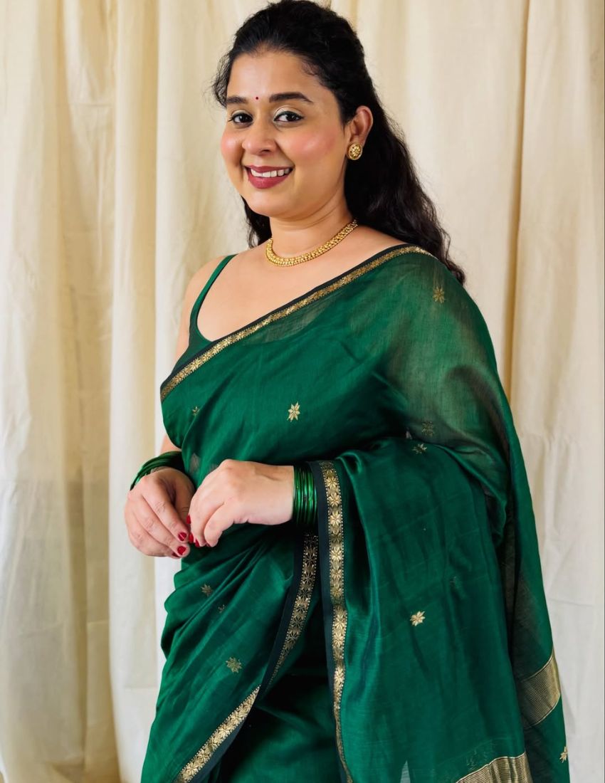 Green Butti Banarasi Saree